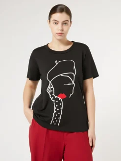 T-shirt in jersey con stampa*Marina Rinaldi Fashion
