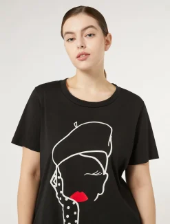 T-shirt in jersey con stampa*Marina Rinaldi Fashion