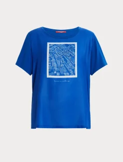 T-shirt in jersey con stampa*Marina Rinaldi Discount