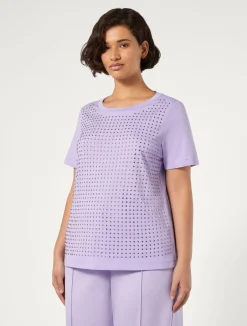 T-shirt in jersey con strass*Marina Rinaldi Best