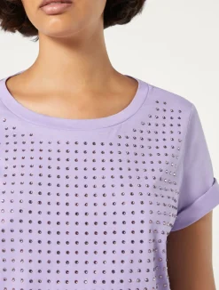 T-shirt in jersey con strass*Marina Rinaldi Best