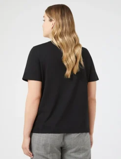 T-shirt in jersey con strass*Marina Rinaldi Discount