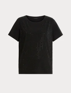 T-shirt in jersey con strass*Marina Rinaldi Discount