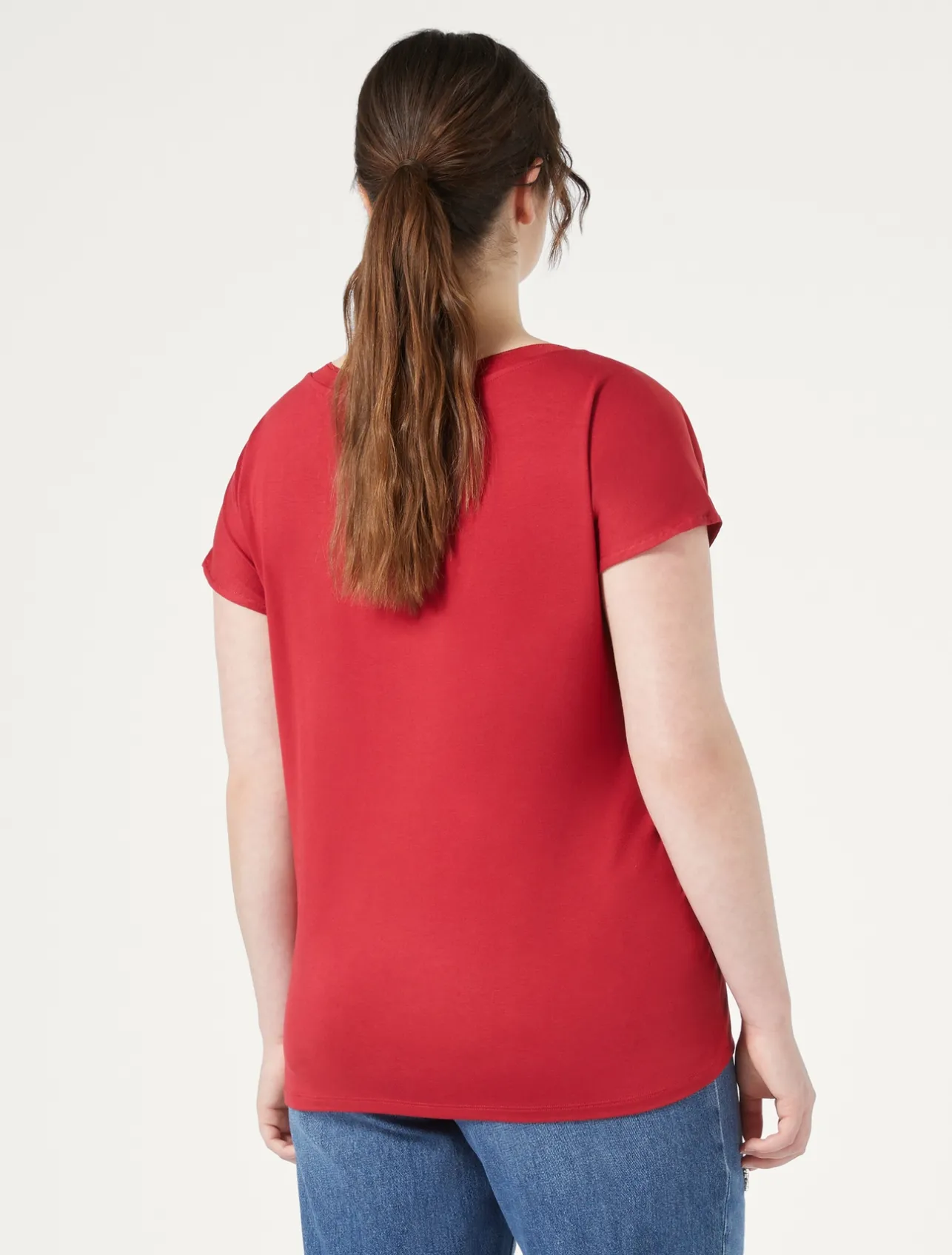 T-shirt in jersey crêpe*Marina Rinaldi Best