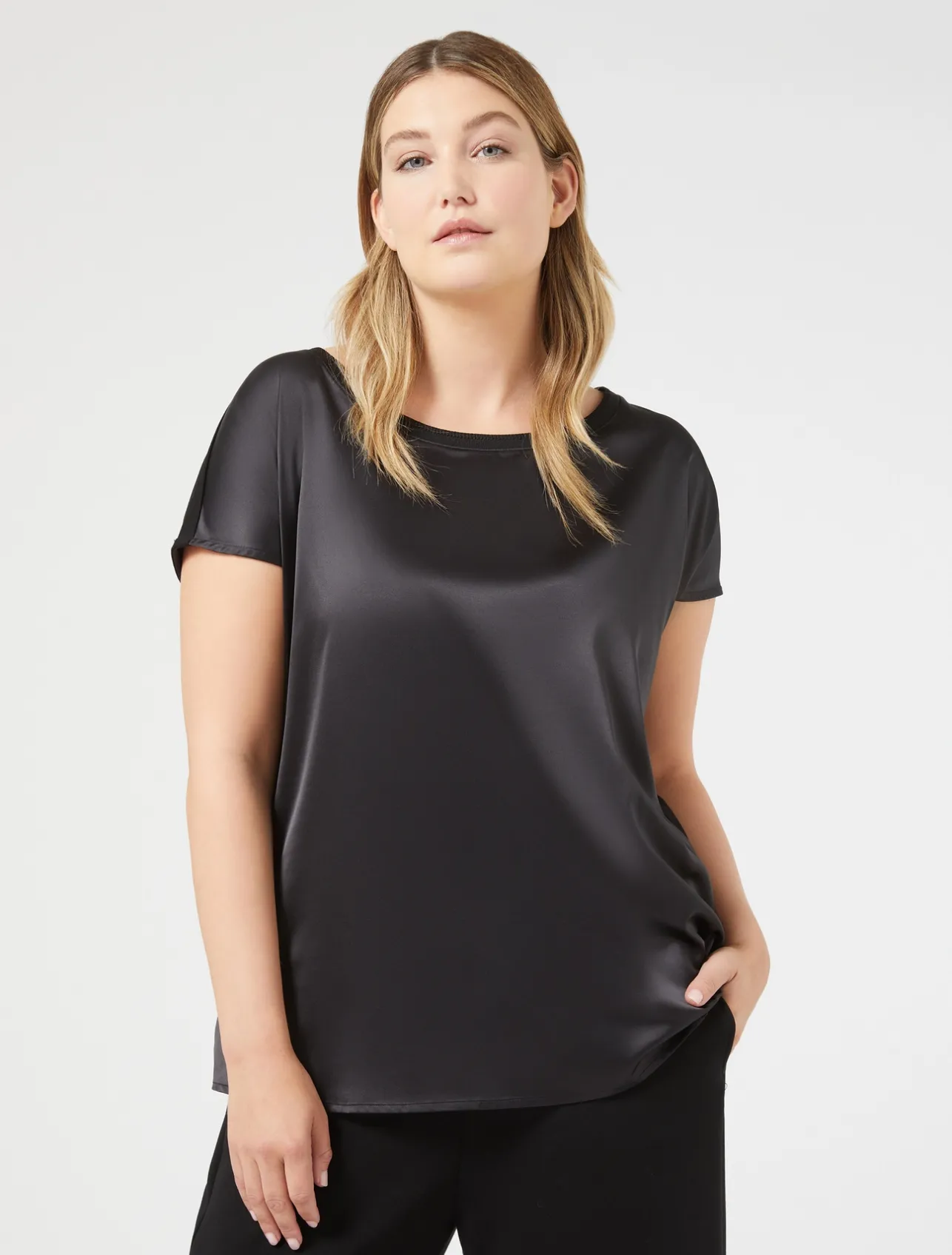 T-shirt in jersey crêpe*Marina Rinaldi Fashion