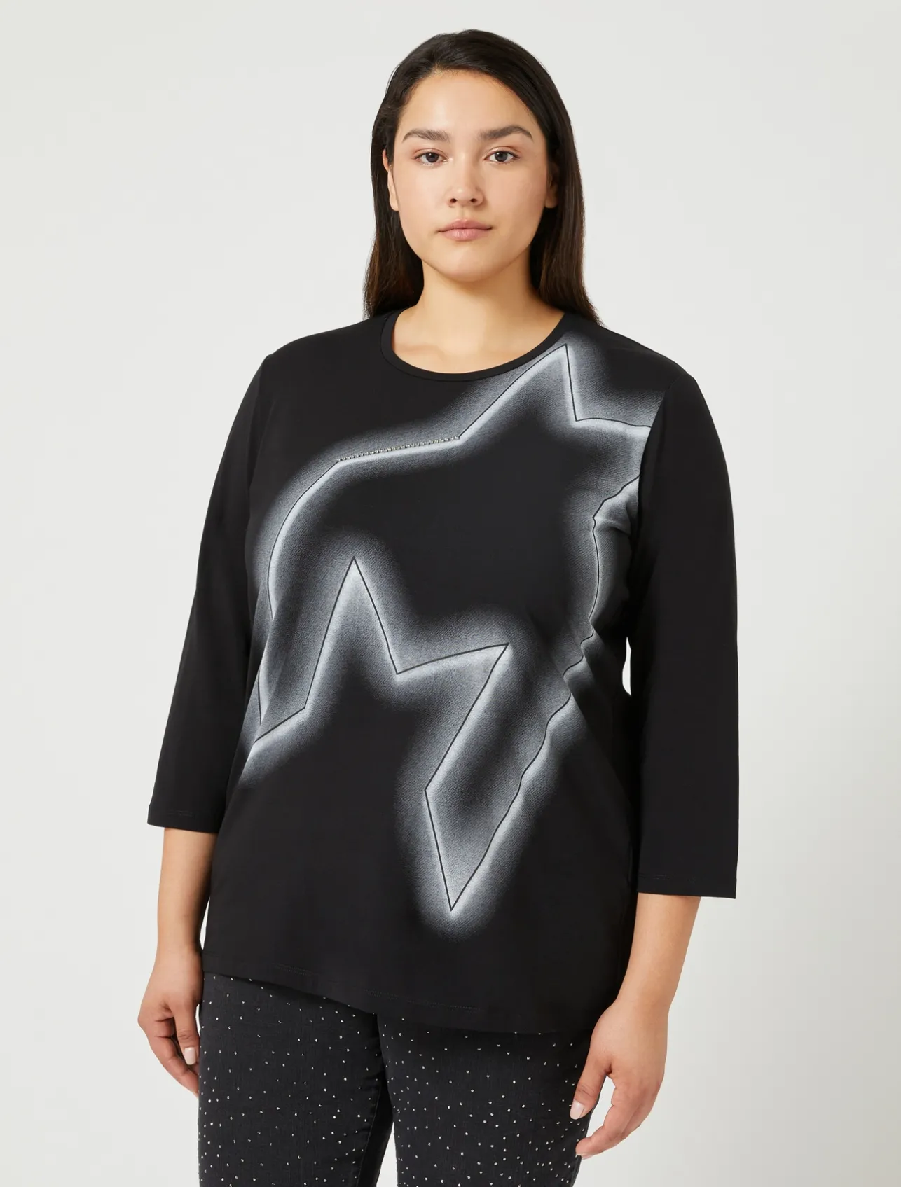T-shirt in jersey di cotone stretch*Marina Rinaldi Best