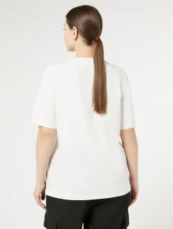 T-shirt in jersey di cotone stretch*Marina Rinaldi Fashion