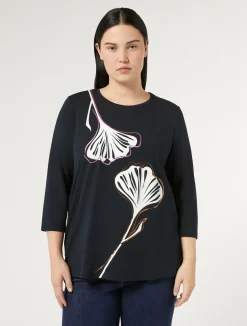 T-shirt in jersey di cotone stretch*Marina Rinaldi Fashion