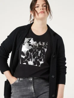 T-shirt in jersey di cotone stretch*Marina Rinaldi Sale