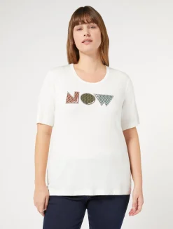 T-shirt in jersey di viscosa stretch*Marina Rinaldi Sale