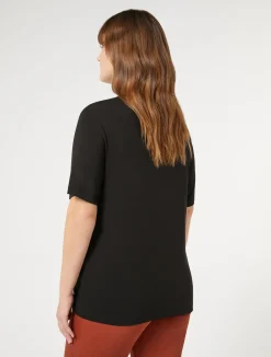 T-shirt in jersey di viscosa stretch*Marina Rinaldi Discount