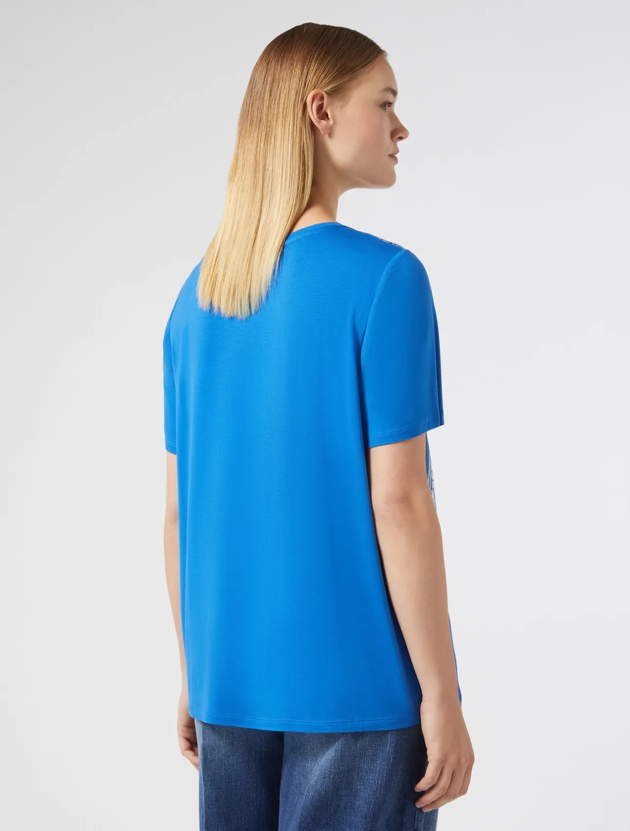 T-shirt in jersey di viscosa*Marina Rinaldi Discount