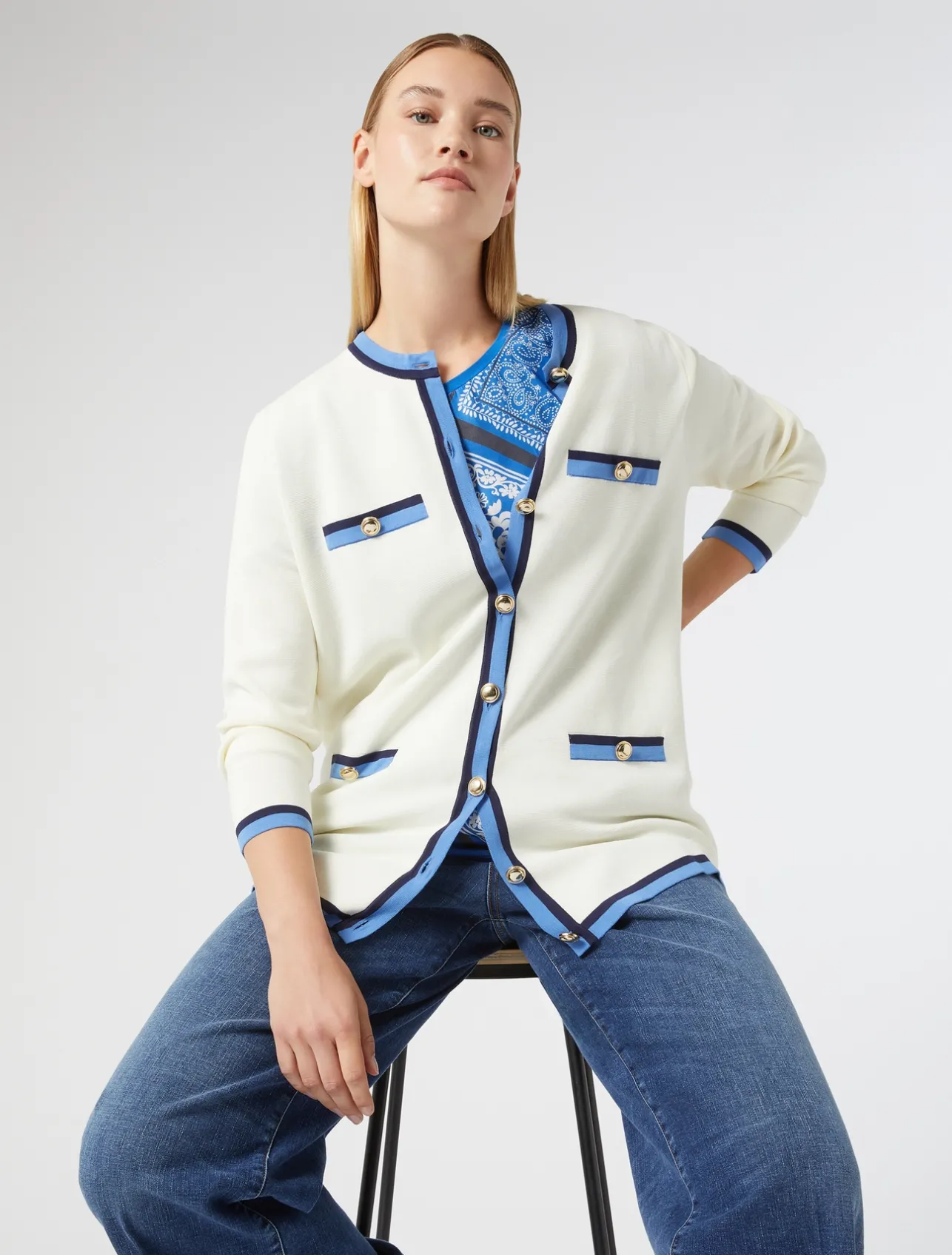 T-shirt in jersey di viscosa*Marina Rinaldi Discount