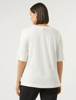 T-shirt in jersey e raso*Marina Rinaldi Hot