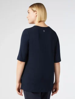 T-shirt in jersey e raso*Marina Rinaldi Clearance