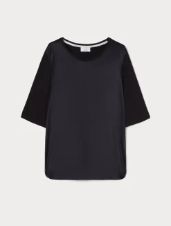 T-shirt in jersey e raso*Marina Rinaldi Clearance