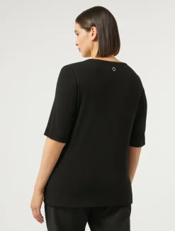 T-shirt in jersey e raso*Marina Rinaldi Discount