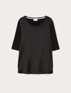 T-shirt in jersey e raso*Marina Rinaldi Discount
