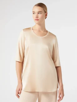 T-shirt in jersey e raso*Marina Rinaldi Sale