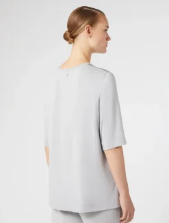 T-shirt in jersey e raso*Marina Rinaldi Hot