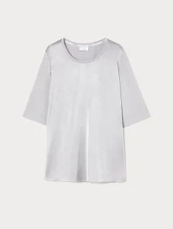 T-shirt in jersey e raso*Marina Rinaldi Hot
