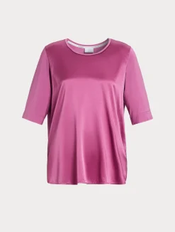 T-shirt in jersey e seta*Marina Rinaldi Outlet