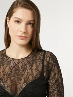 T-shirt in pizzo stretch*Marina Rinaldi Online
